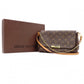 LOUIS VUITTON Favorit MM Damier Ébène Shoulder Bag, Leather and PVC, Brown