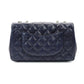 CHANEL Matelassé Chain Shoulder Bag Lambskin Navy Leather Gold Hardware CC Logo Crossbody 7-9-593