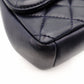 CHANEL Matelassé Chain Shoulder Bag Lambskin Navy Leather Gold Hardware CC Logo Crossbody 7-9-593