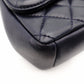 CHANEL Matelassé Chain Shoulder Bag Lambskin Navy Leather Gold Hardware CC Logo Crossbody 7-9-593