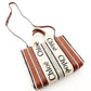 Chloe Woody Small Handbag 2-Way Canvas Beige × Brown Crossbody 7-11-646