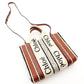 Chloe Woody Small Handbag 2-Way Canvas Beige × Brown Crossbody 7-11-646