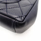 CHANEL Matelassé Chain Shoulder Bag Lambskin Navy Leather Gold Hardware CC Logo Crossbody 7-9-593