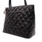 CHANEL Reissue Tote, Caviar Leather, Matelassé Tote Bag, Silver Hardware, Black