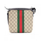 GUCCI GG Supreme Shoulder Bag, PVC and Canvas, Beige, Crossbody