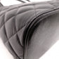CHANEL Reissue Tote, Caviar Leather, Matelassé Tote Bag, Silver Hardware, Black