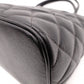 CHANEL Reissue Tote, Caviar Leather, Matelassé Tote Bag, Silver Hardware, Black
