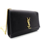 Saint Laurent Kate Medium Chain Shoulder Bag Black Leather Black Gold Hardware Crossbody 7-11-825