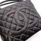 CHANEL Reissue Tote, Caviar Leather, Matelassé Tote Bag, Silver Hardware, Black