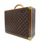 LOUIS VUITTON Monogram Canvas Suitcase, Brown, Vintage Trunk