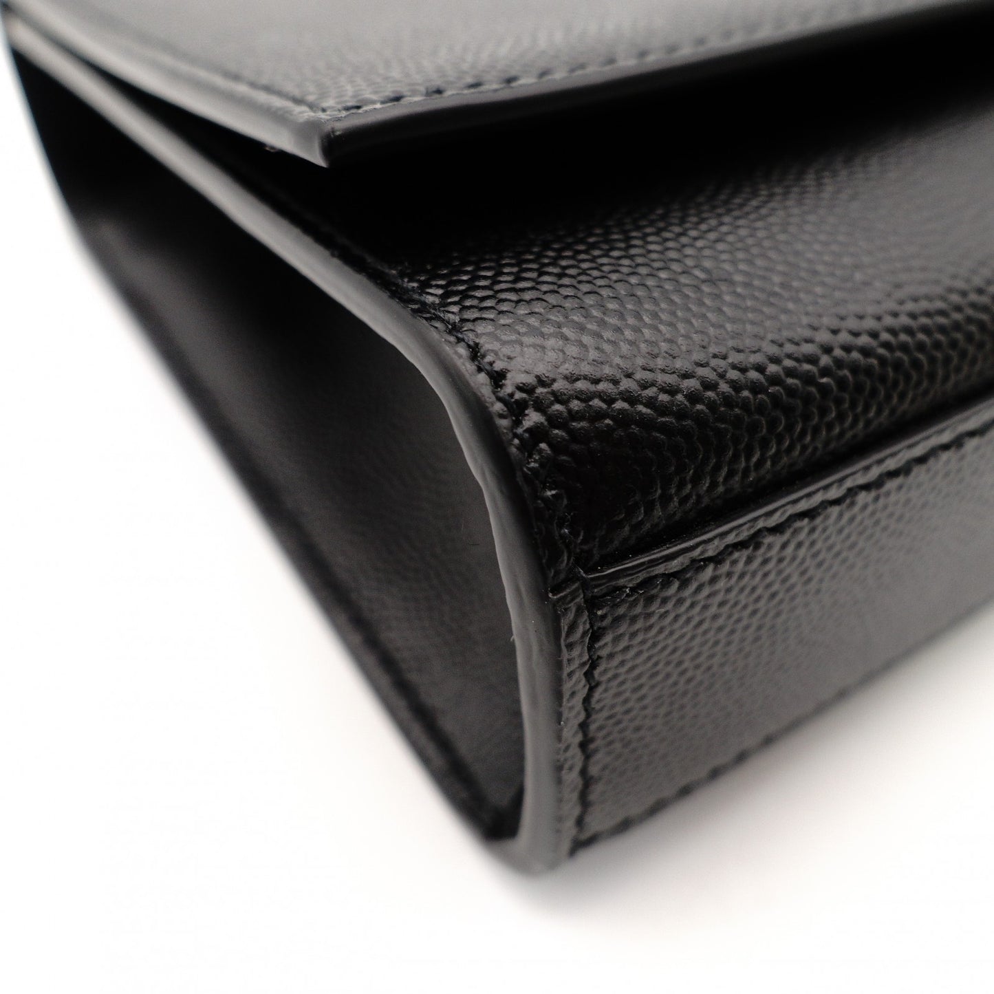 Saint Laurent Kate Medium Chain Shoulder Bag Black Leather Black Gold Hardware Crossbody 7-11-825