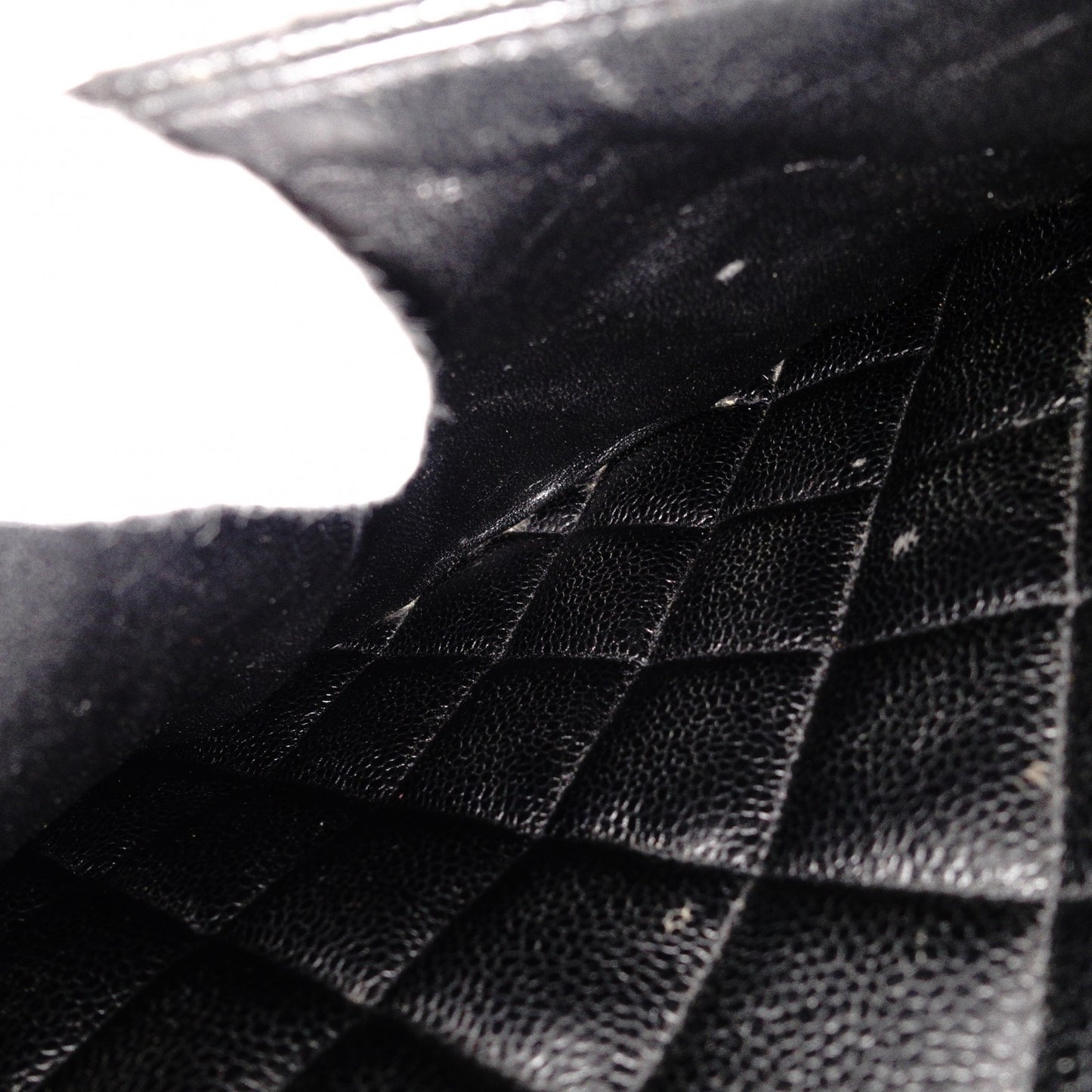 CHANEL Reissue Tote, Caviar Leather, Matelassé Tote Bag, Silver Hardware, Black