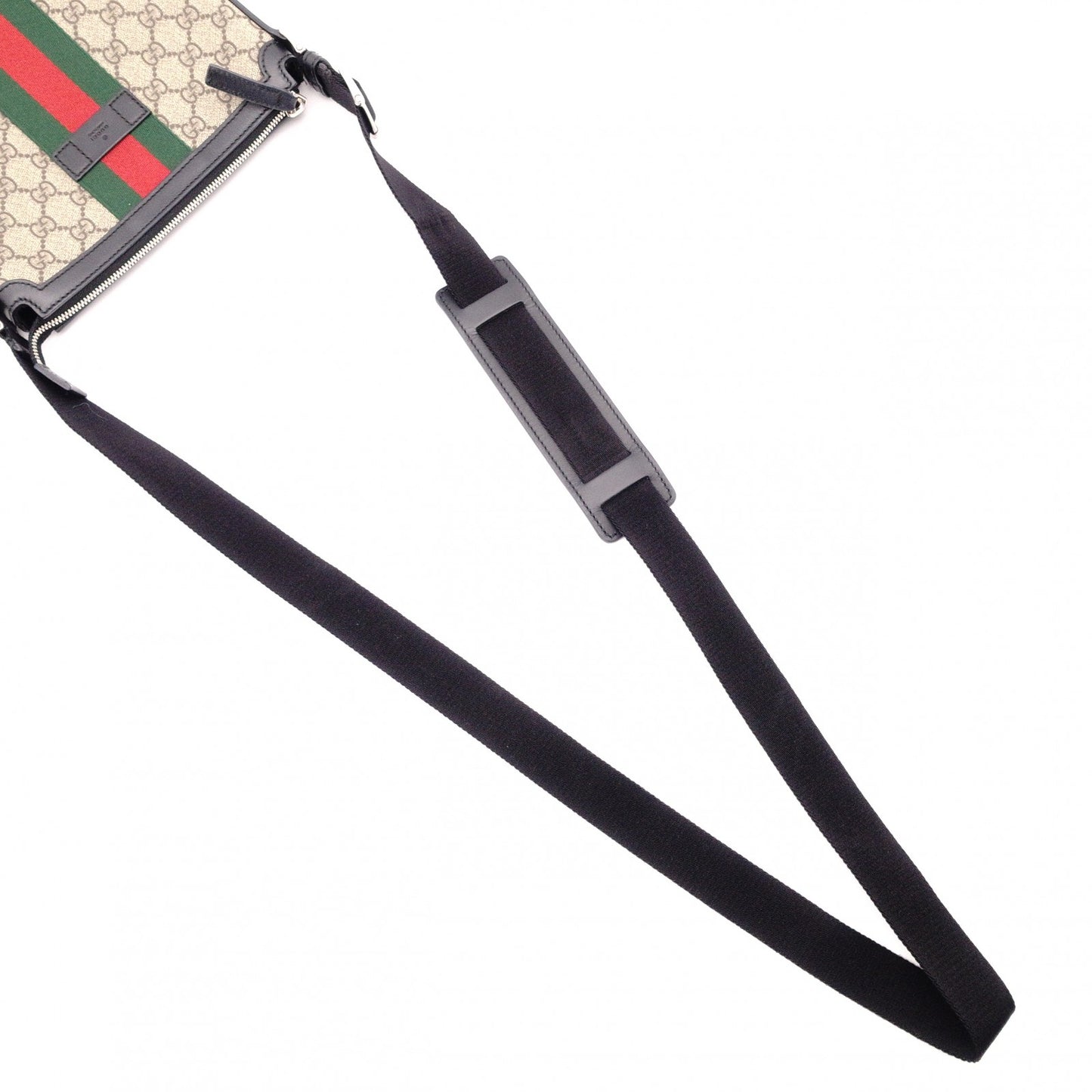 GUCCI GG Supreme Shoulder Bag, PVC and Canvas, Beige, Crossbody