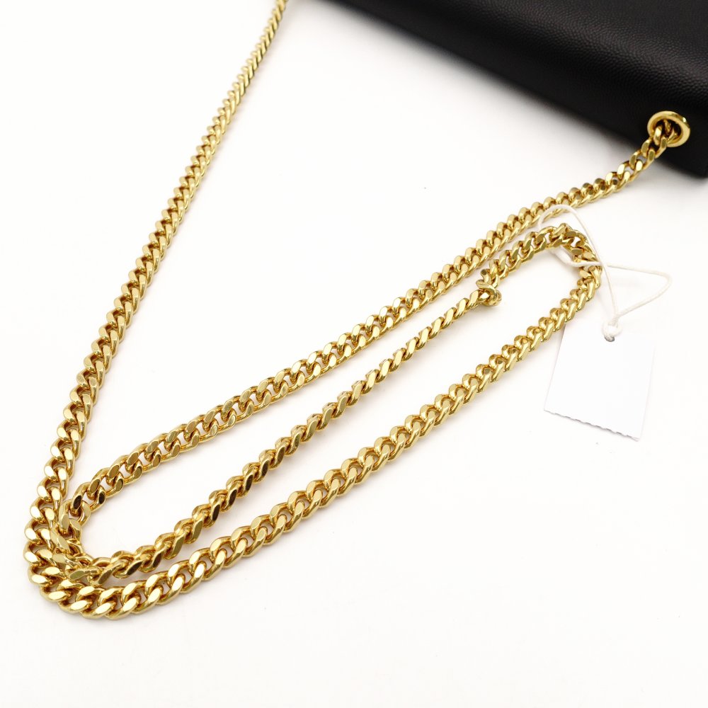 Saint Laurent Kate Medium Chain Shoulder Bag Black Leather Black Gold Hardware Crossbody 7-11-825