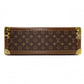 LOUIS VUITTON Monogram Canvas Suitcase, Brown, Vintage Trunk