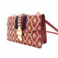 GUCCI Sylvie Bee & Star Shoulder Bag Red Red Leather Gold Hardware Crossbody 7-10-974