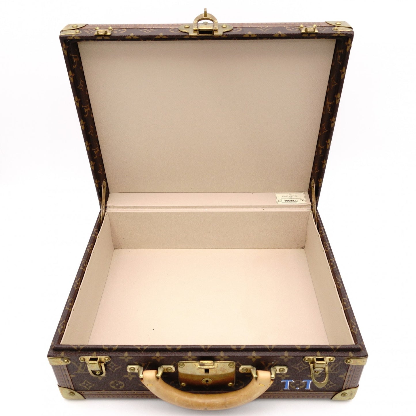 LOUIS VUITTON Monogram Canvas Suitcase, Brown, Vintage Trunk