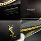 Saint Laurent Kate Medium Chain Shoulder Bag Black Leather Black Gold Hardware Crossbody 7-11-825
