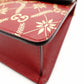 GUCCI Sylvie Bee & Star Shoulder Bag Red Red Leather Gold Hardware Crossbody 7-10-974