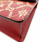 GUCCI Sylvie Bee & Star Shoulder Bag Red Red Leather Gold Hardware Crossbody 7-10-974