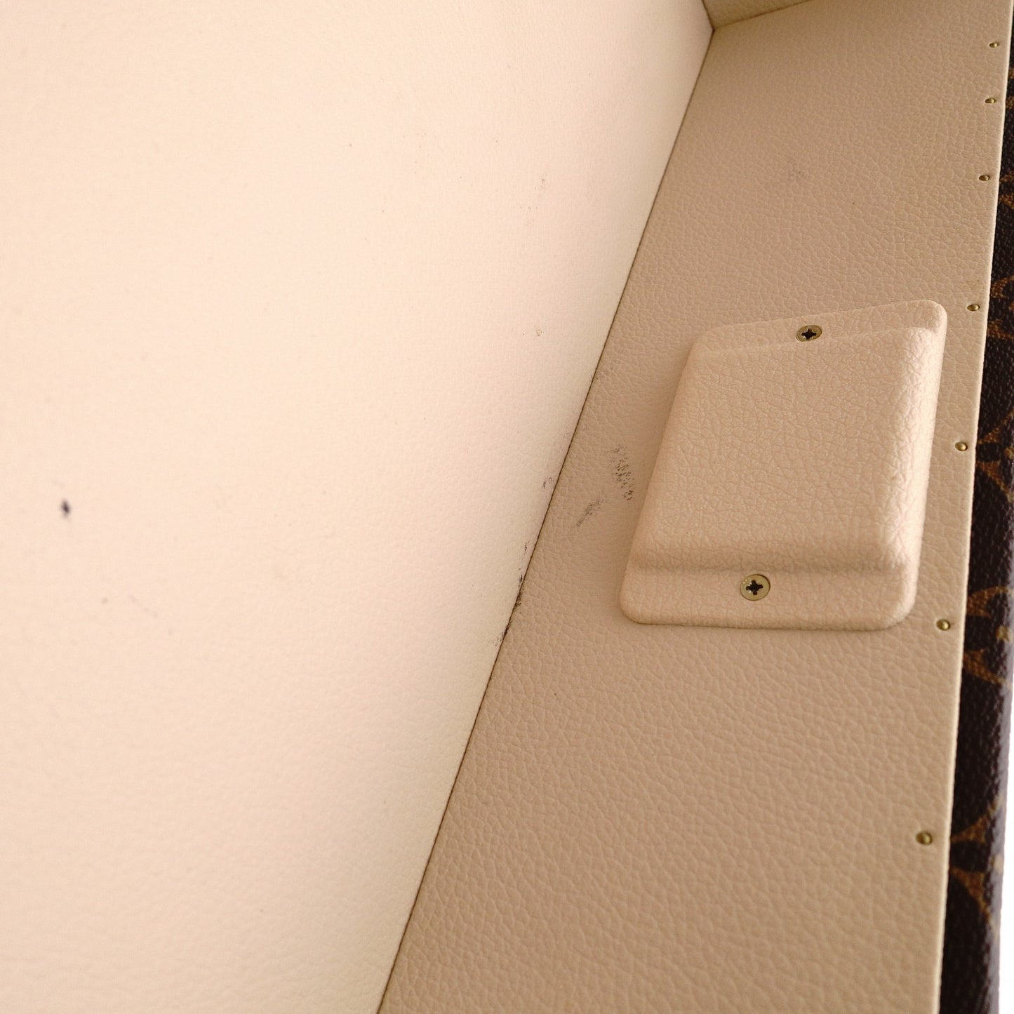 LOUIS VUITTON Monogram Canvas Suitcase, Brown, Vintage Trunk