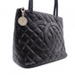 CHANEL Reissue Tote, Caviar Leather, Matelassé Tote Bag, Silver Hardware, Black