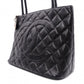 CHANEL Reissue Tote, Caviar Leather, Matelassé Tote Bag, Silver Hardware, Black