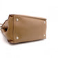 PRADA Cameo Handbag, Leather, Brown, 2-Way Crossbody, Triangle Logo