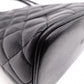 CHANEL Reissue Tote, Caviar Leather, Matelassé Tote Bag, Silver Hardware, Black