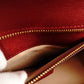 GUCCI Sylvie Bee & Star Shoulder Bag Red Red Leather Gold Hardware Crossbody 7-10-974