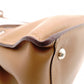 PRADA Cameo Handbag, Leather, Brown, 2-Way Crossbody, Triangle Logo