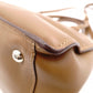 PRADA Cameo Handbag, Leather, Brown, 2-Way Crossbody, Triangle Logo