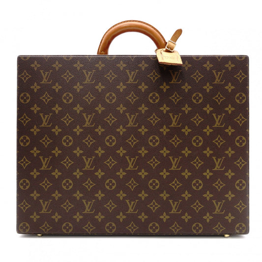 LOUIS VUITTON Monogram Canvas Suitcase, Brown, Trunk Collection