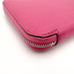 HERMES Azap Long All Leather Chèvre Pink □P Stamped Long Wallet Leather Wallet Women's 7-11-849