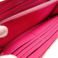 HERMES Azap Long All Leather Chèvre Pink □P Stamped Long Wallet Leather Wallet Women's 7-11-849