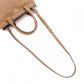 PRADA Cameo Handbag, Leather, Brown, 2-Way Crossbody, Triangle Logo