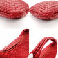 Bottega Veneta Intrecciato One Shoulder Bag Red Leather Hobo 7-11-824
