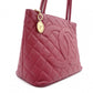 CHANEL Medallion Tote Bag, Caviar Leather , Gold Hardware, Red Tone, Women's
