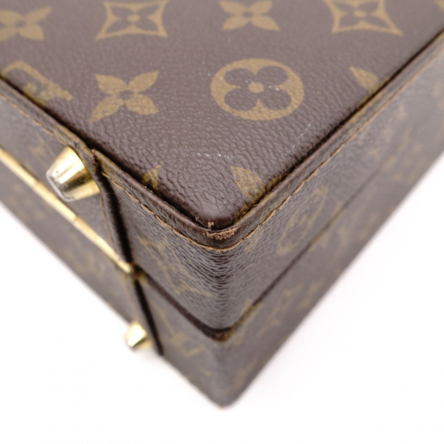 LOUIS VUITTON Monogram Canvas Suitcase, Brown, Trunk Collection