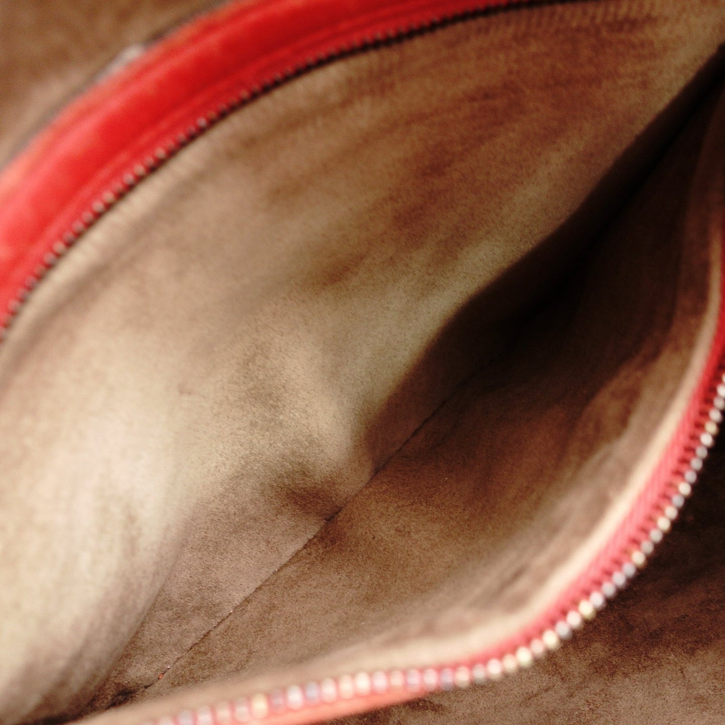 Bottega Veneta Intrecciato One Shoulder Bag Red Leather Hobo 7-11-824