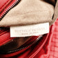 Bottega Veneta Intrecciato One Shoulder Bag Red Leather Hobo 7-11-824