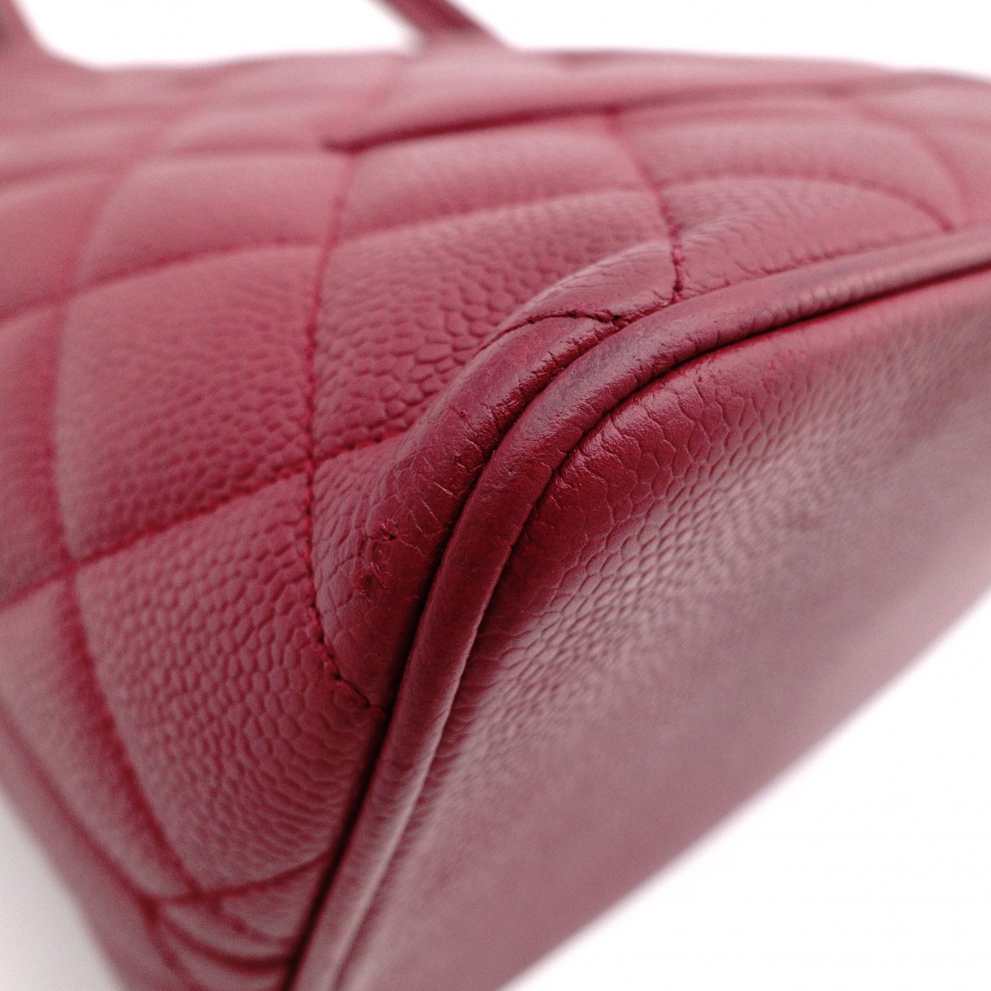 CHANEL Medallion Tote Bag, Caviar Leather , Gold Hardware, Red Tone, Women's
