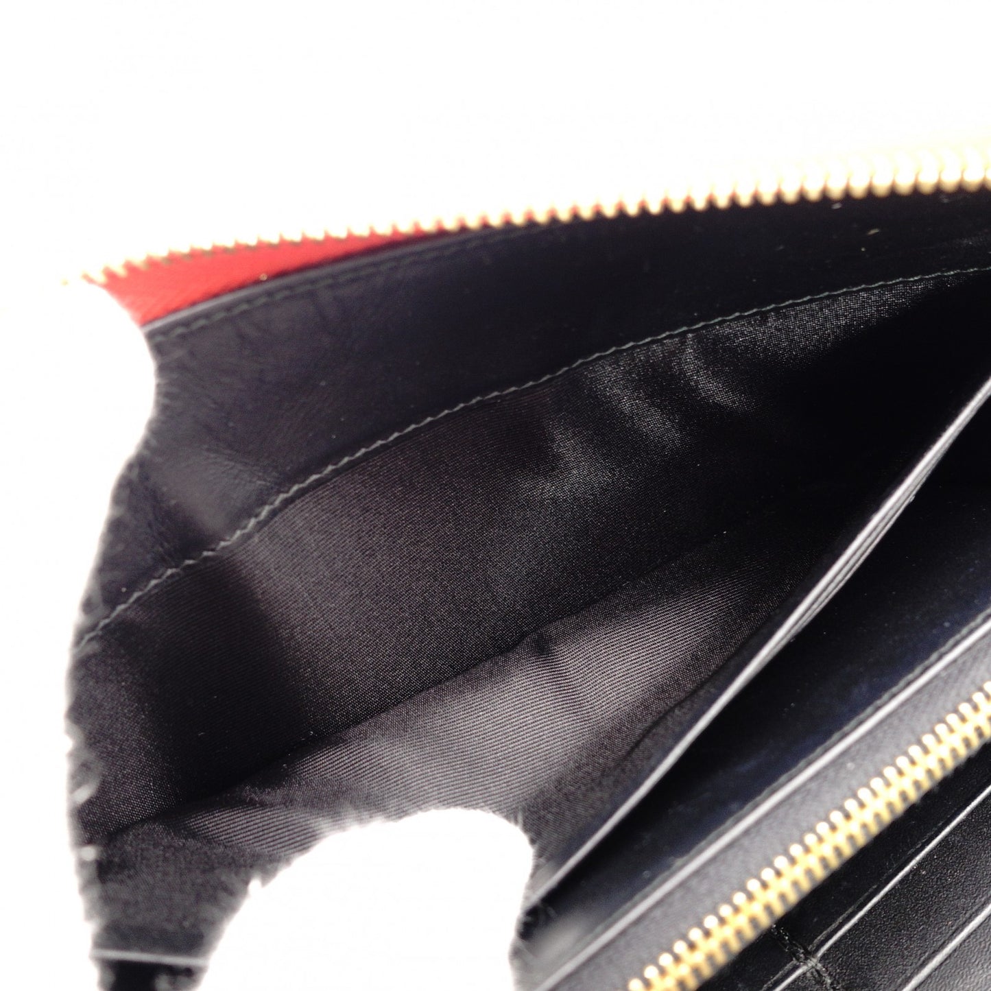 LOEWE Anagram Leather Long Wallet Red Wallet Red Logo Women's 7-10-545