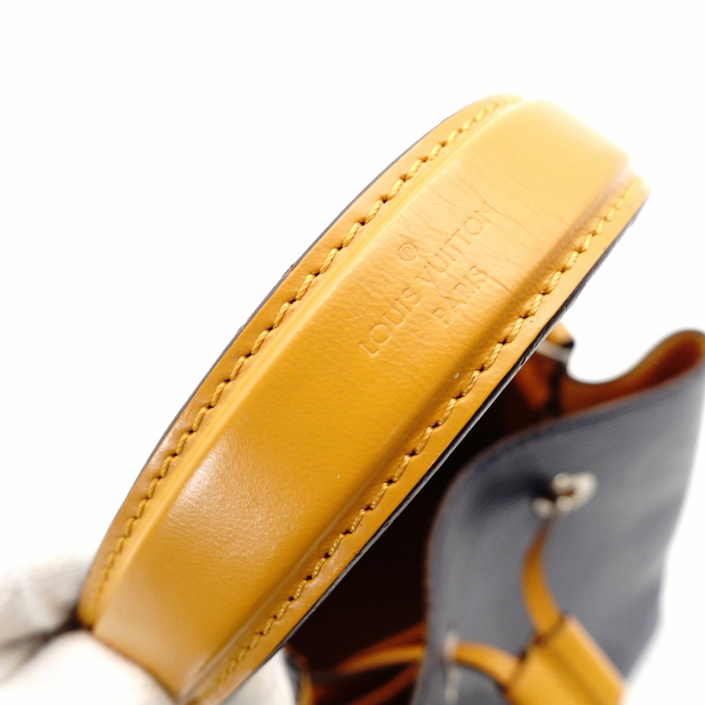 LOUIS VUITTON EpiN NeoNoe BB Shoulder Bag M53610 Navy x Yellow Leather 2-Way Handbag 7-11-585