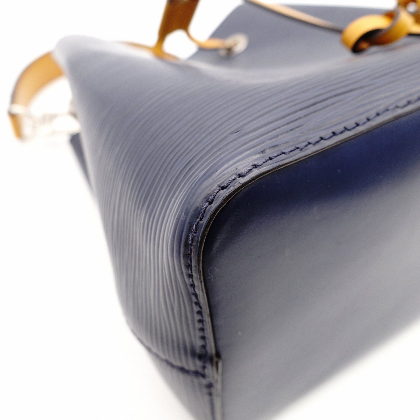 LOUIS VUITTON EpiN NeoNoe BB Shoulder Bag M53610 Navy x Yellow Leather 2-Way Handbag 7-11-585