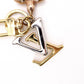 LOUIS VUITTON Key Holder, Metal, Silver, Key Charm, LV