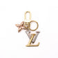 LOUIS VUITTON Key Holder, Metal, Silver, Key Charm, LV