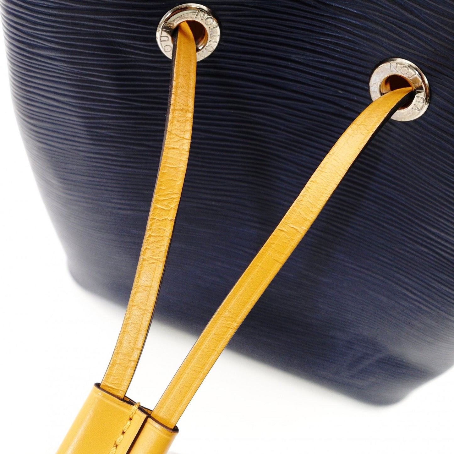 LOUIS VUITTON EpiN NeoNoe BB Shoulder Bag M53610 Navy x Yellow Leather 2-Way Handbag 7-11-585