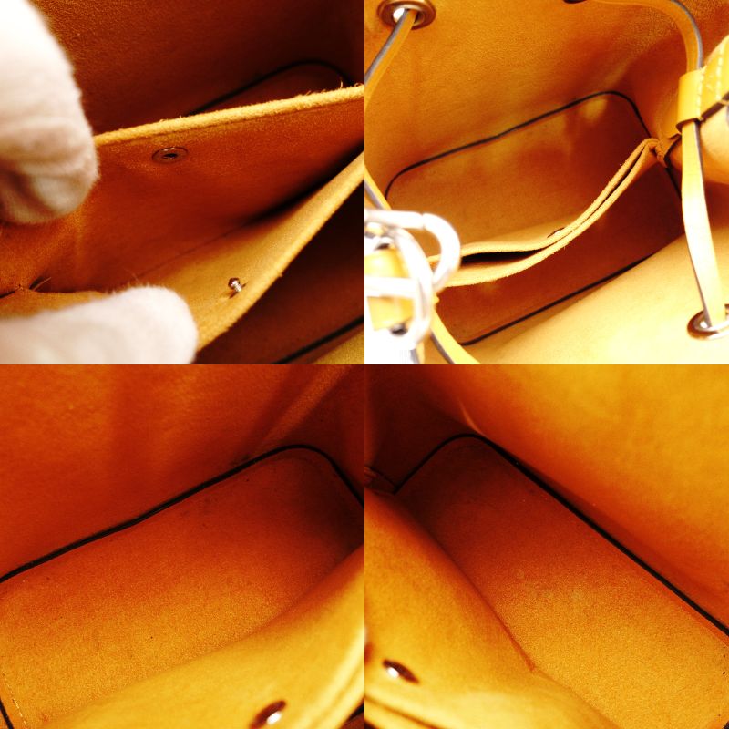 LOUIS VUITTON EpiN NeoNoe BB Shoulder Bag M53610 Navy x Yellow Leather 2-Way Handbag 7-11-585