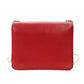 GUCCI Interlocking G Chain Shoulder Bag Red Leather Crossbody 7-10-702